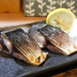 鯖酒浸し塩焼き