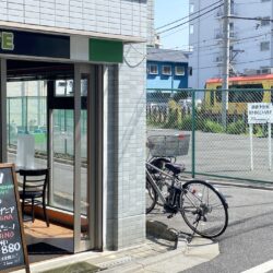都電の踏切そば