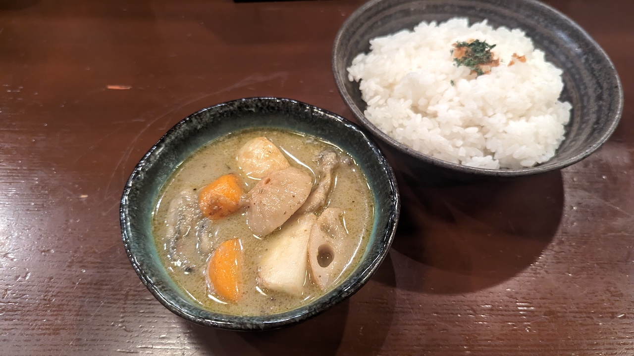 カキのタイ風グリーンカレー