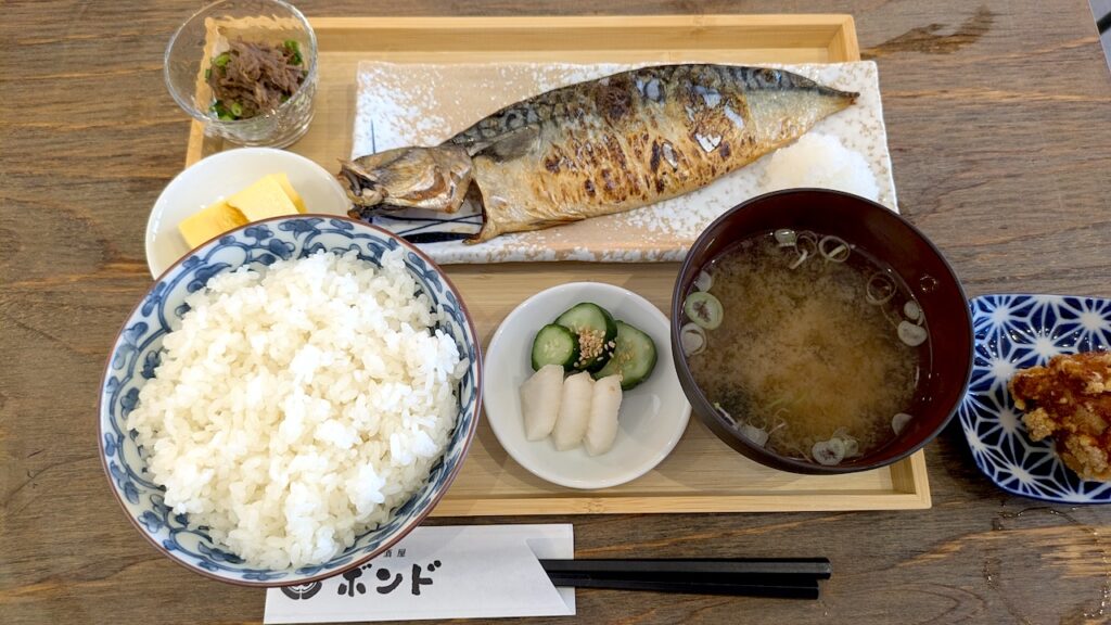 鯖の文化干し定食