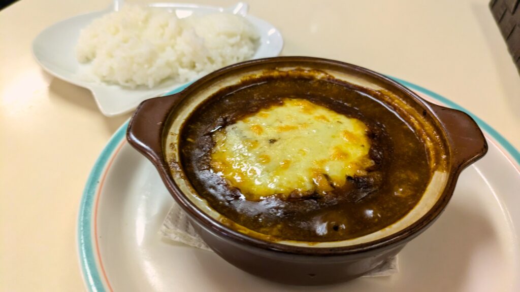 ハンバーグカレーチーズ焼き