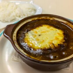 ハンバーグカレーチーズ焼き