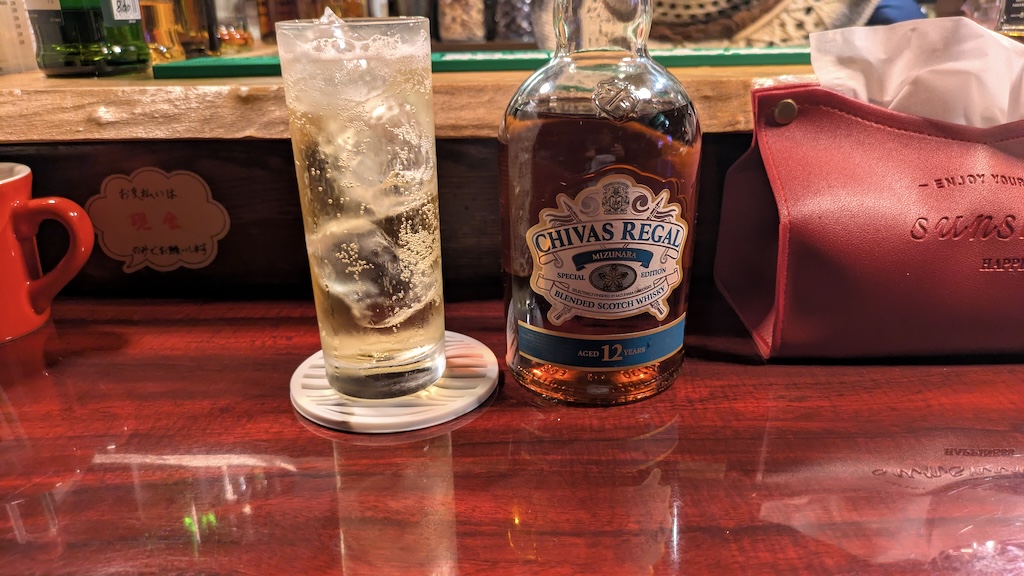 シーバスリーガル炭酸割り