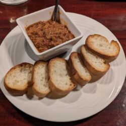 ミートソース パン付き