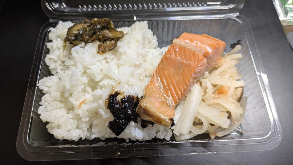 朝弁当(銀鮭)