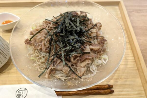 イベリコ豚の冷やし肉そば