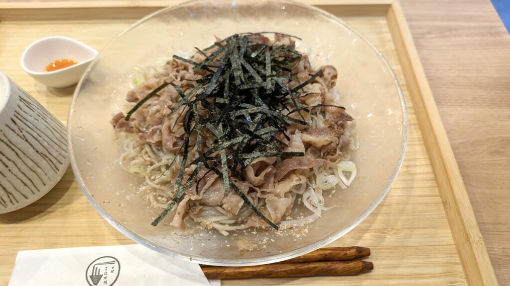 イベリコ豚の冷やし肉そば