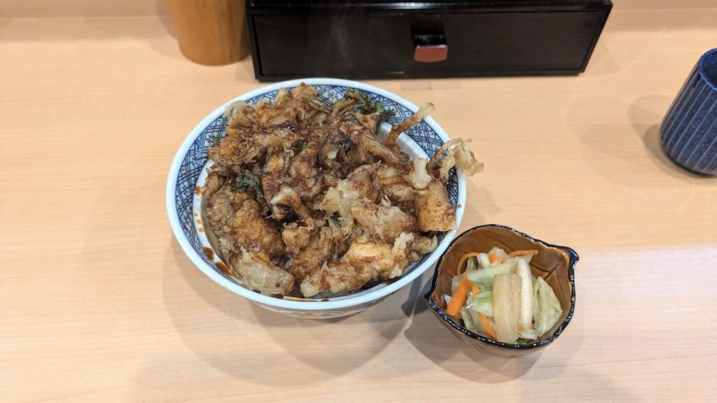 野菜かき揚げ丼