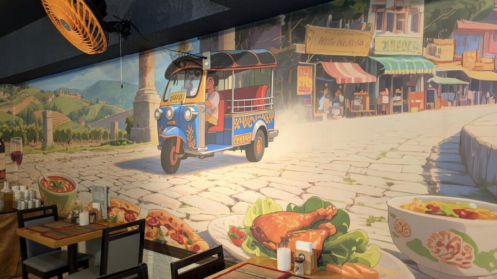 SOL BANGKOK店内の絵