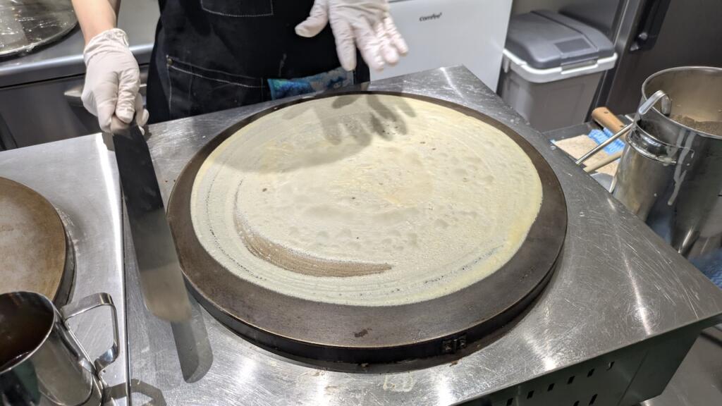 クレープ皮焼き