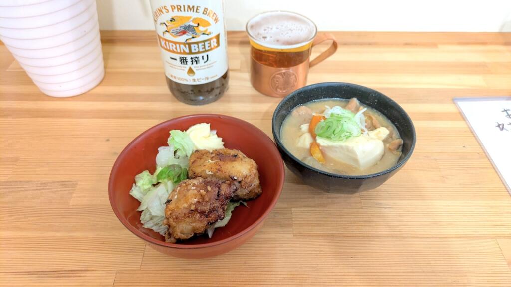 唐揚げと煮込み