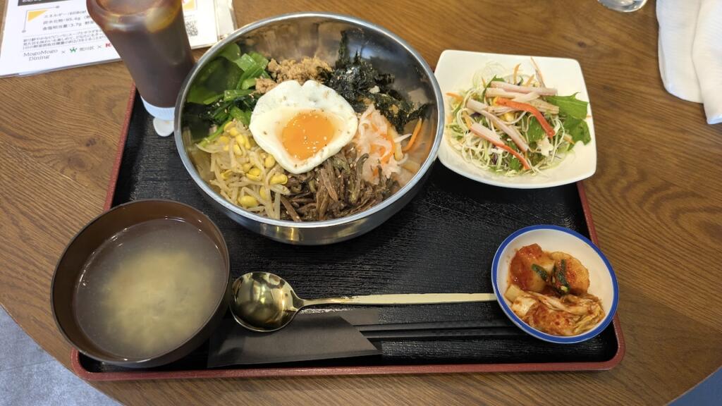 荒川満点メニュー 野菜たっぷりビピンバセット