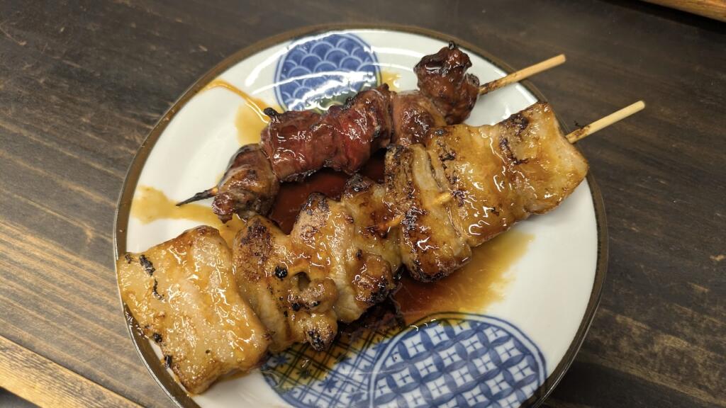 赤もつMIXと鳥きもサンド