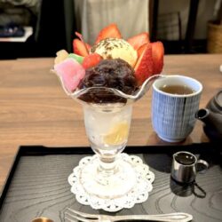 クリームあんみつパフェ