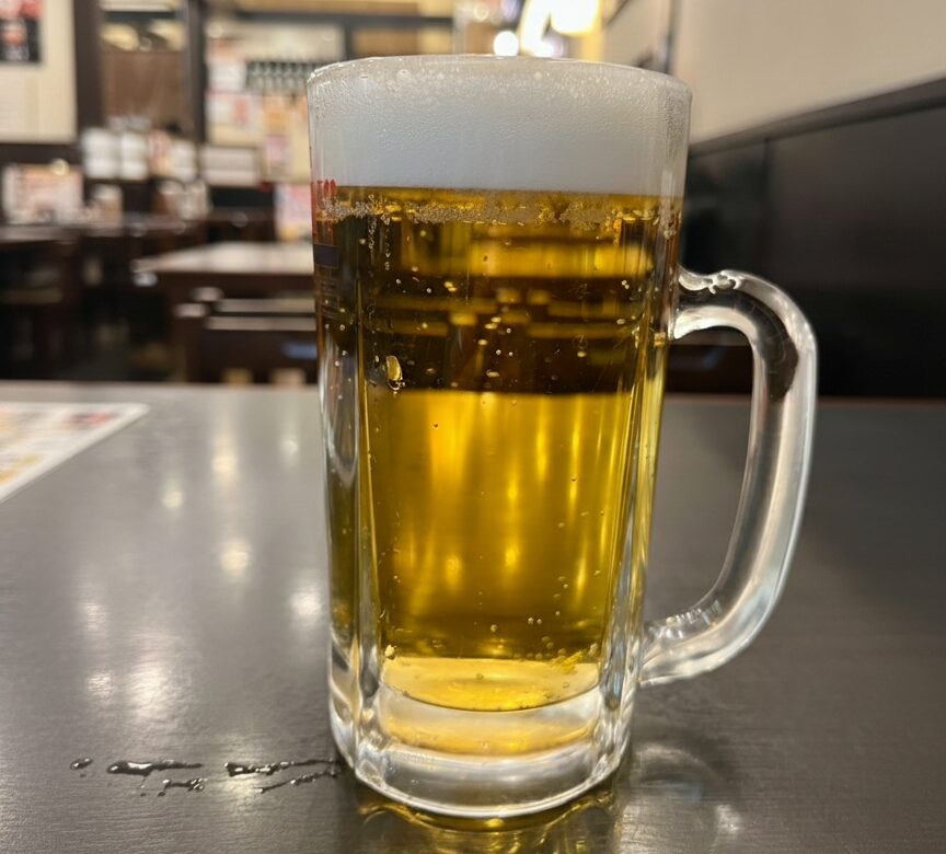 お得ジョッキ生ビール　内容量1.3倍