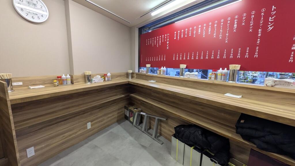 町屋そば店内