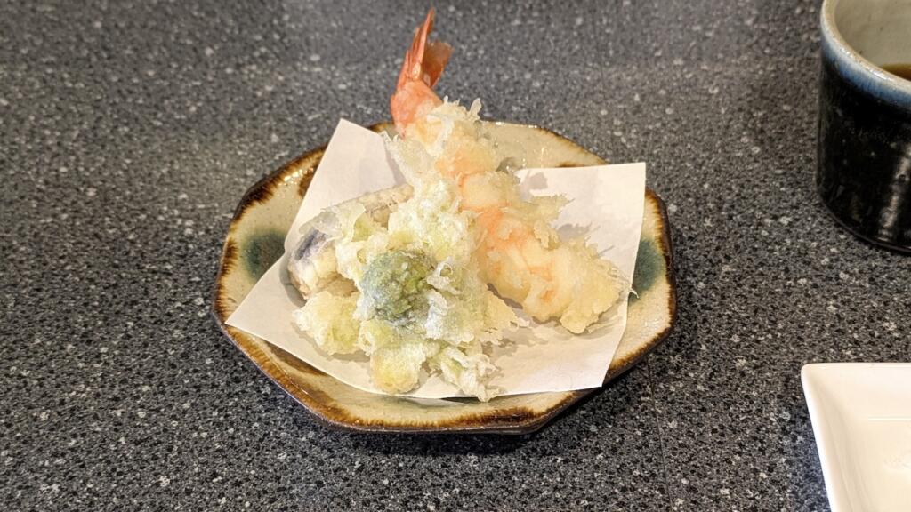 天ぷら3品
