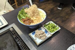 米粉もんじゃって食べたことある？ 町屋 こなの小町で焼いてきた