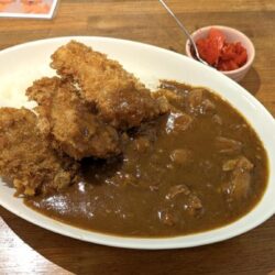 牛すじカレーヒレカツのせ