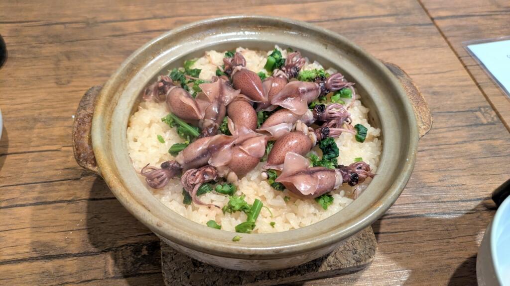 ホタルイカの炊き込みご飯