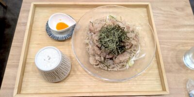 イベリコ豚の冷やし肉そば