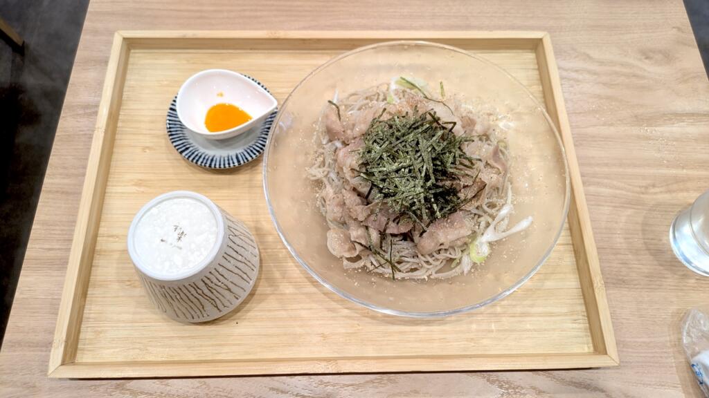 イベリコ豚の冷やし肉そば