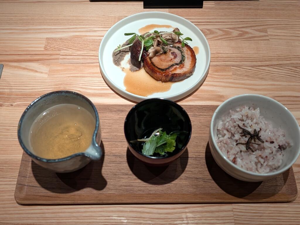 国産豚のボルケッタ もろみ味噌 きのことお食事セット