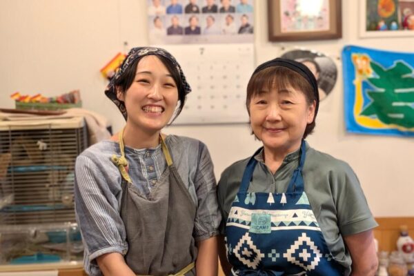 地域密着、早朝営業! 旭電化通り近くの喫茶ふくかでミートボールスパゲッティランチ 喫茶ふくかオーナーさん親子