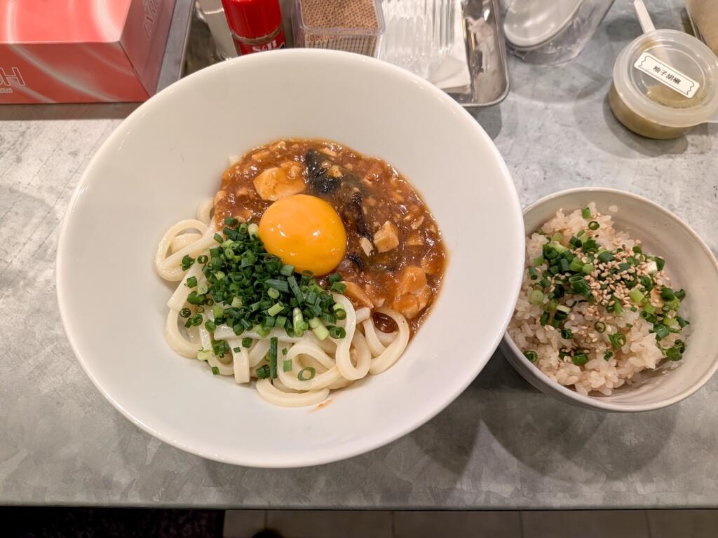 冷やし麻婆うどん