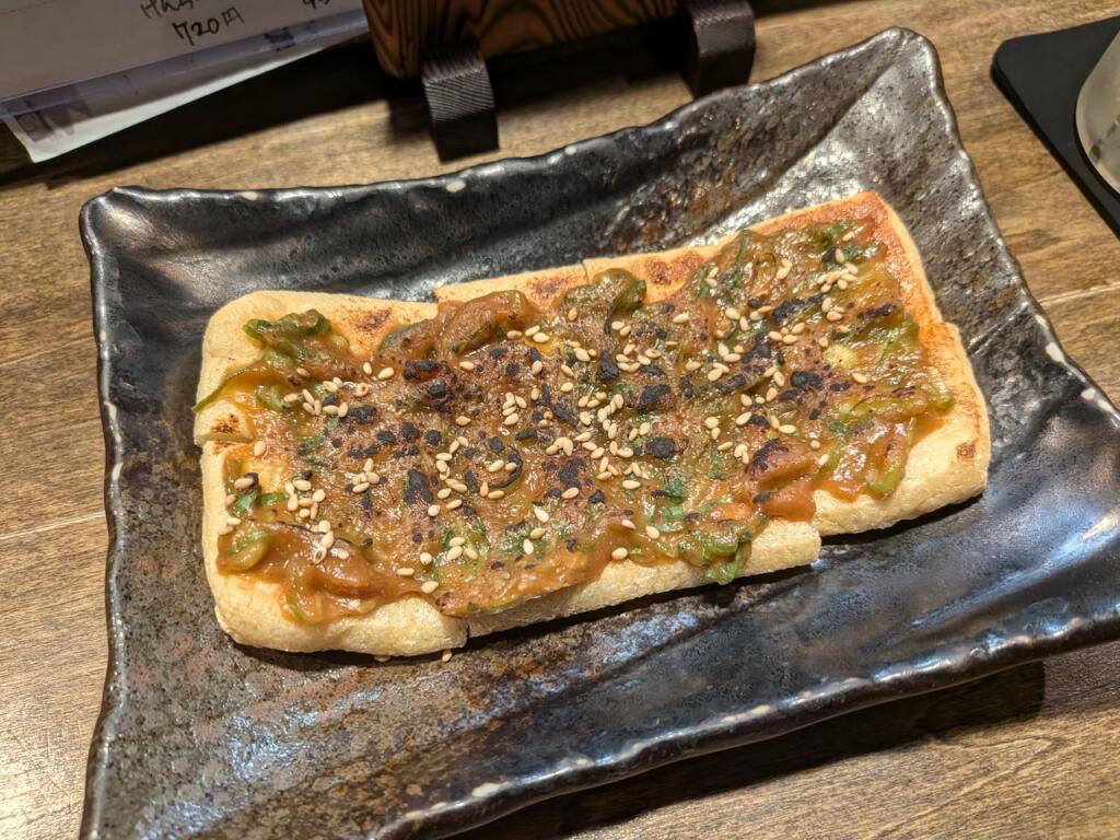 焼きお揚げ ネギ味噌