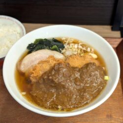 ヒレカツカレーラーメン