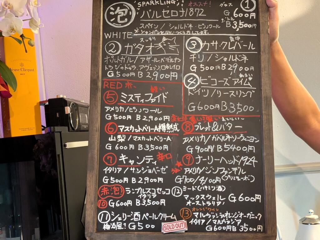 WINE LAB MIYABIメニュー