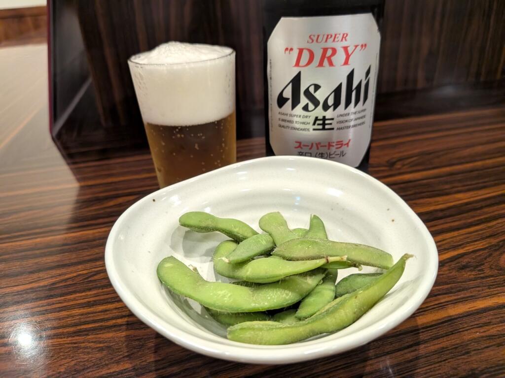 ビールと枝豆