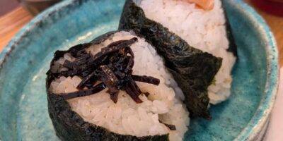 焼鮭、昆布おむすび