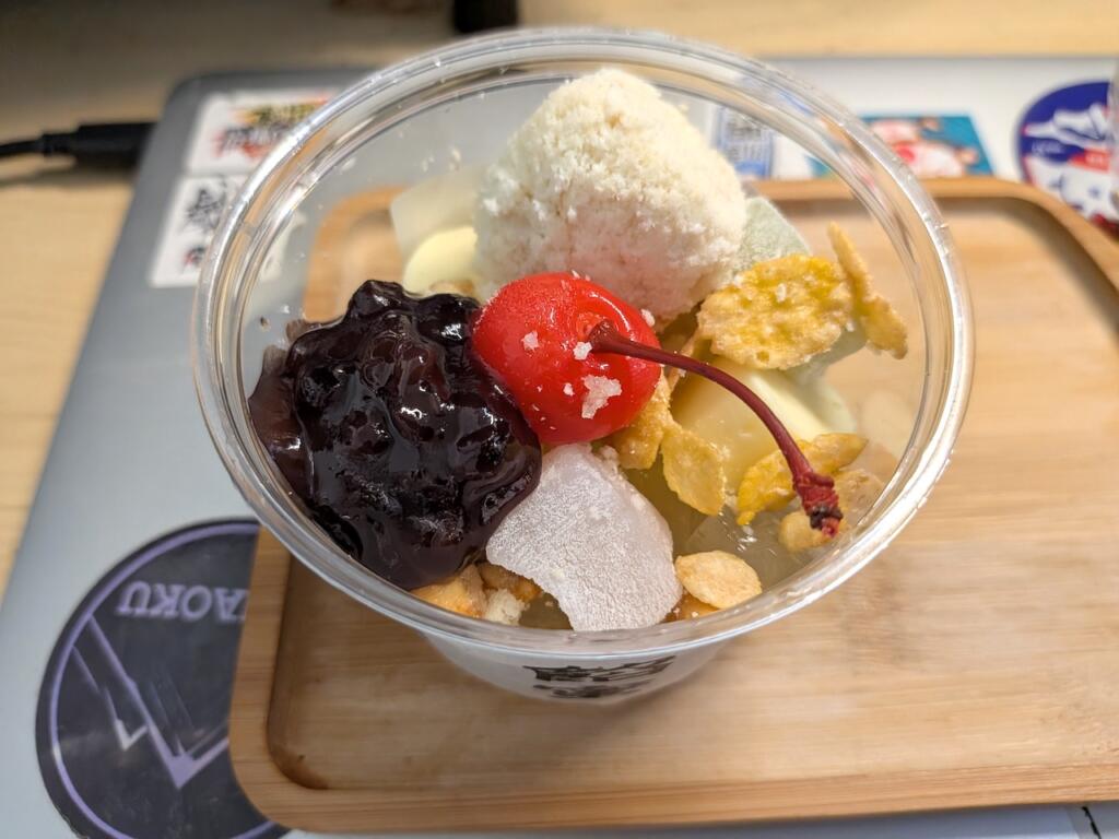 おからチーズ餡蜜