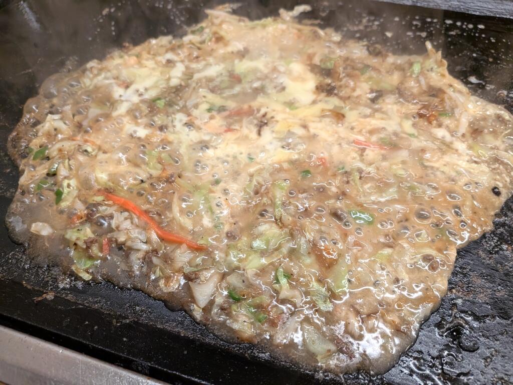 五目もんじゃチーズトッピング